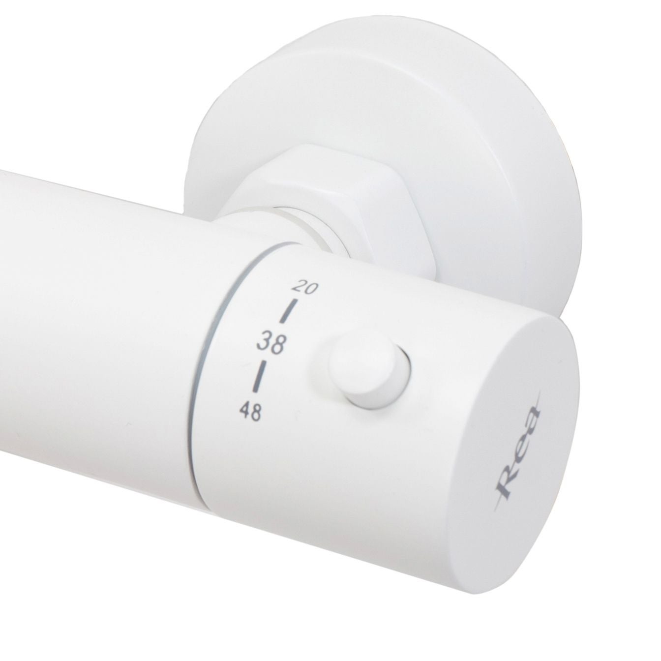 COLONNE DE DOUCHE-BAIGNOIRE ENCASTRÉE REA LUNGO THERMOSTAT WHITE 45X26,5X117CM - 7