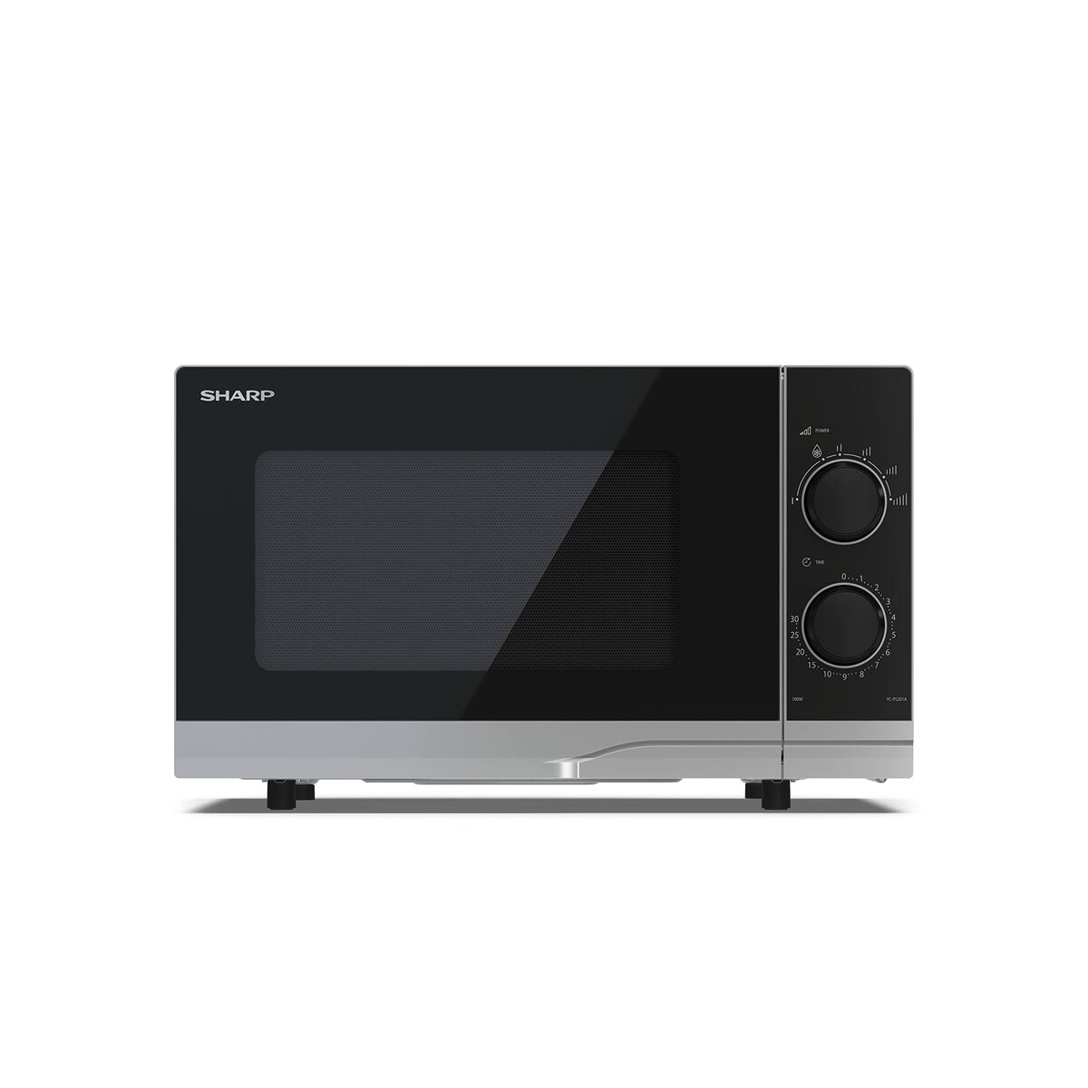 Kuchenka mikrofalowa wolnostojąca SHARP YC-PS201AE-S srebrna 700W 20L