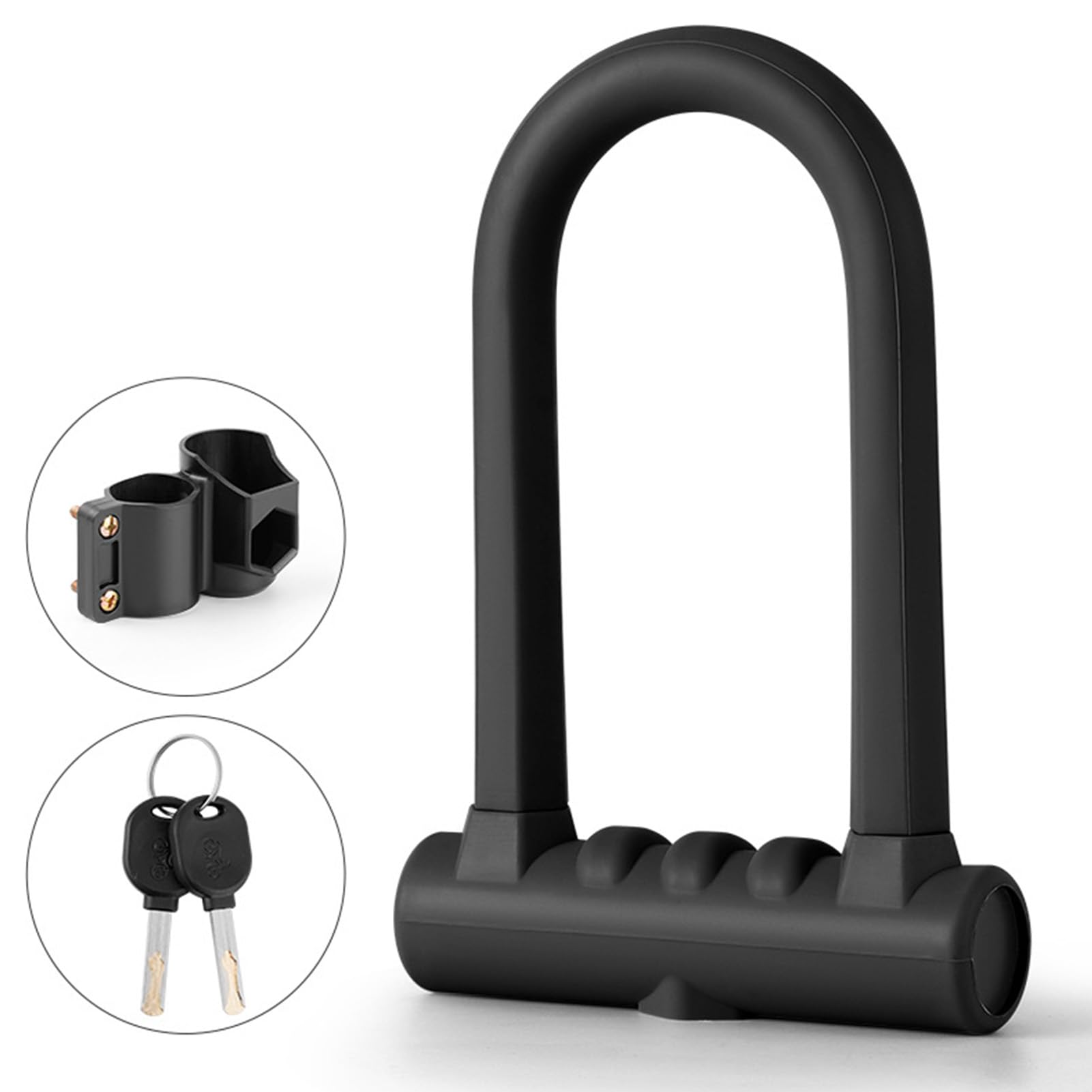 Lucchetto Antifurto Per Baule Moto E Scooter – Gancio Lungo, In Alluminio Con 2 Chiavi, Universale