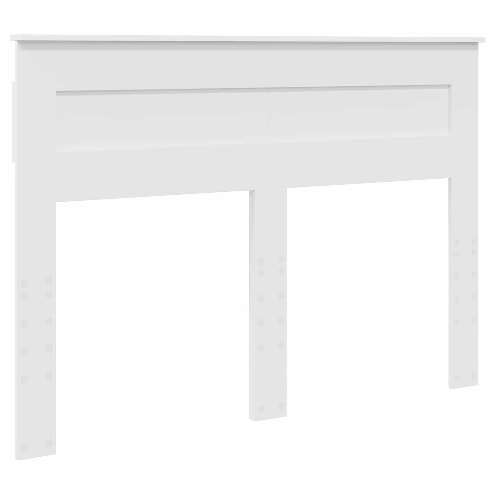 Lit de rangement blanc 160 x 200 cm panneau de bois - 7