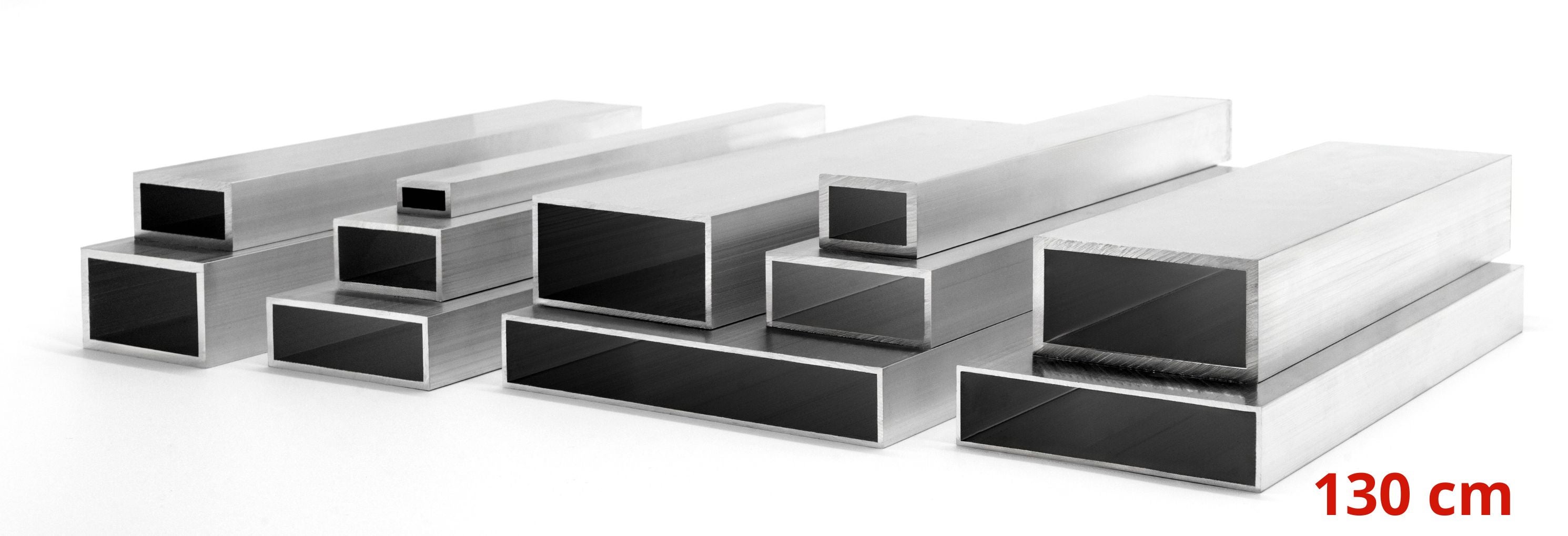 Profil Aluminiowy 25x15x2 mm 130 cm Rura Prostokątna Aluminium Na wymiar - 8