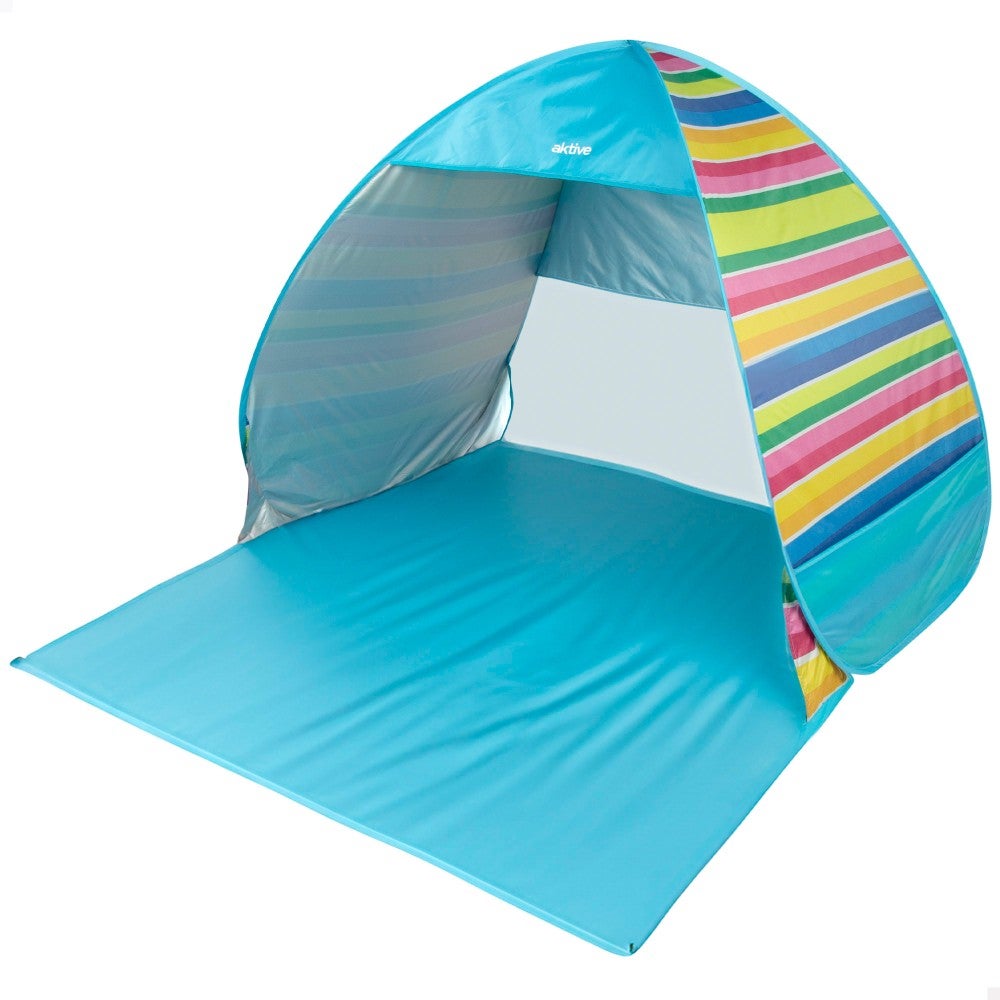 Aktive paravientos y carpa de playa pop up multicolor para 2 personas uv50 c/suelo