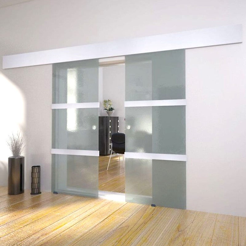 Pack motorisation SLID'UP M200 pour 2 portes coulissantes en verre - radio - 2