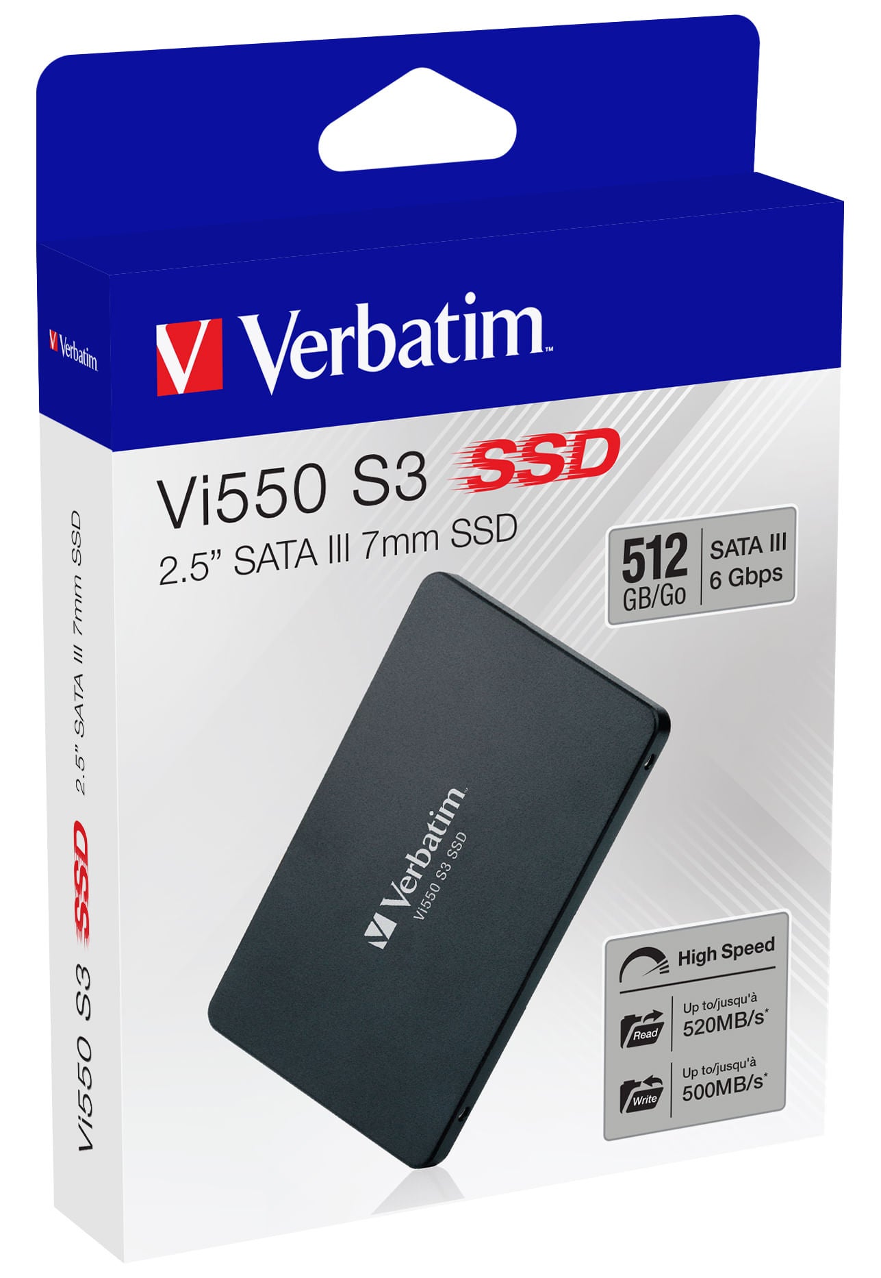 SSD SATA III Verbatim Vi550 S3 SSD 512GB - 6