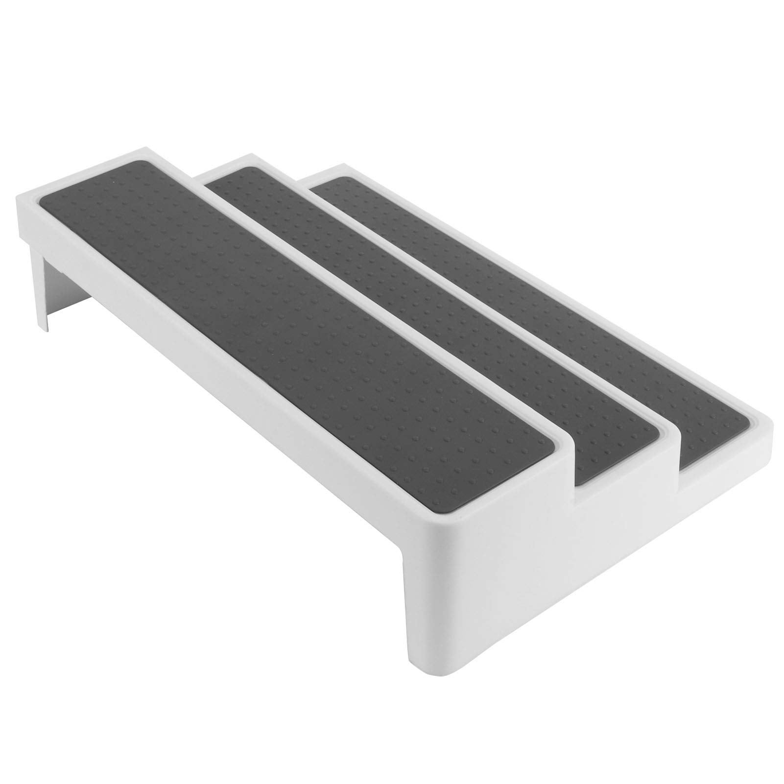3 Ripiani Espandibili In Metallo Per Armadio E Cucina – Organizer Impilabile Da 42 A 69 Cm, Bianco