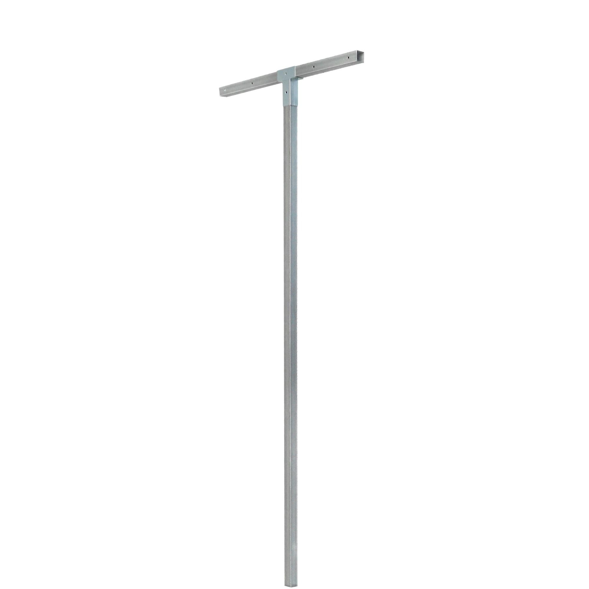 Étendoir à linge d'extérieur amovible Andrys, argenté, hauteur 220 cm (corde non incluse) - 3