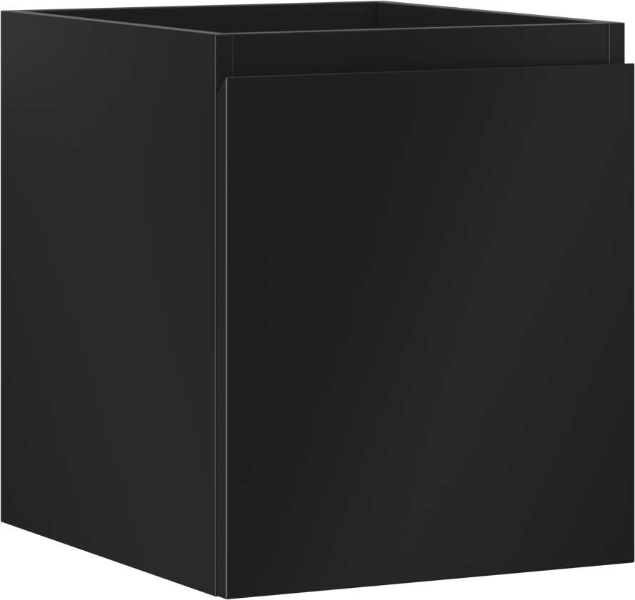 Mexen Orio szafka łazienkowa podumywalkowa 40 cm, 1 szuflada, czarna mat - 91A10-04047-1-BF71