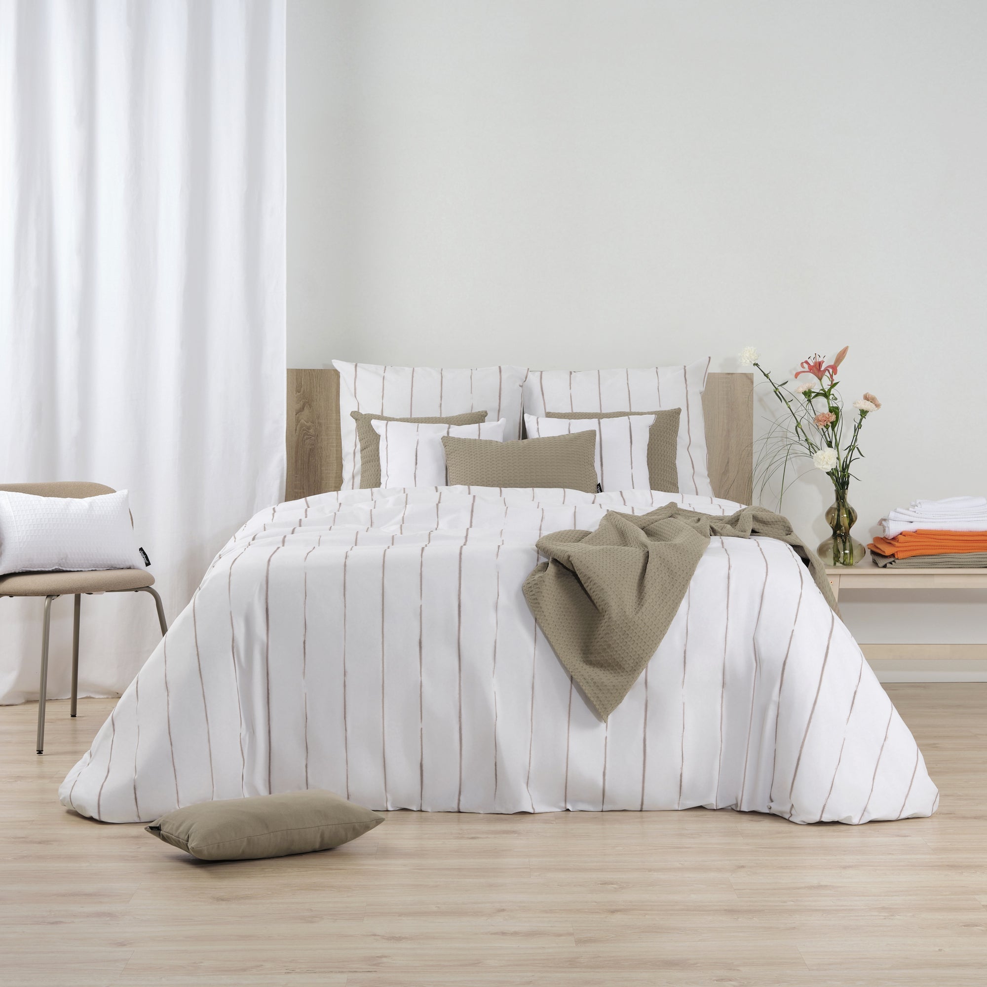 Capa de edredom Andover Marrón 220x220 cm - 2