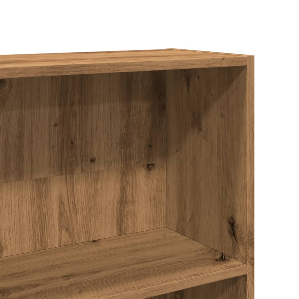 Bibliothèque pour Séjour en Bois Marron H. 24 x l. 80 x P. 24 cm - 7