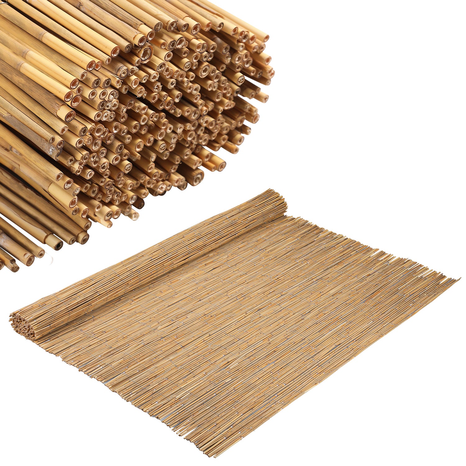 Canisse roseau naturel 0.8x6 m Protection de jardin en roseaux | Leroy ...