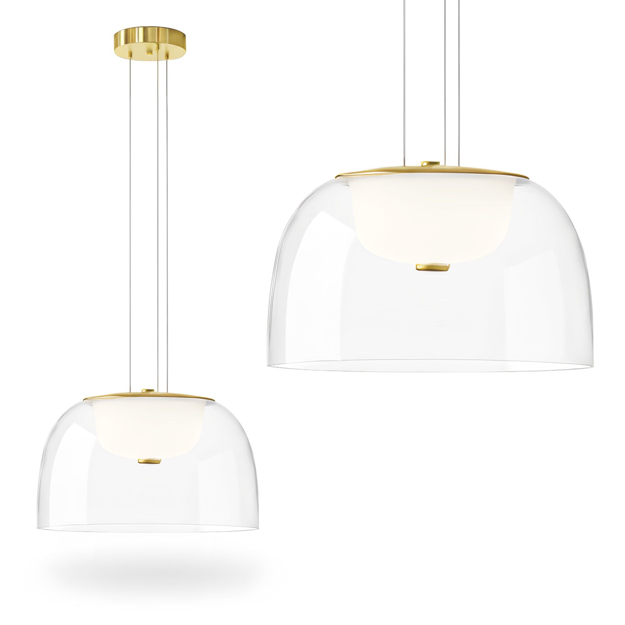 Lampa Sufitowa Wisząca Toolight App1690-1Pc B Złoty