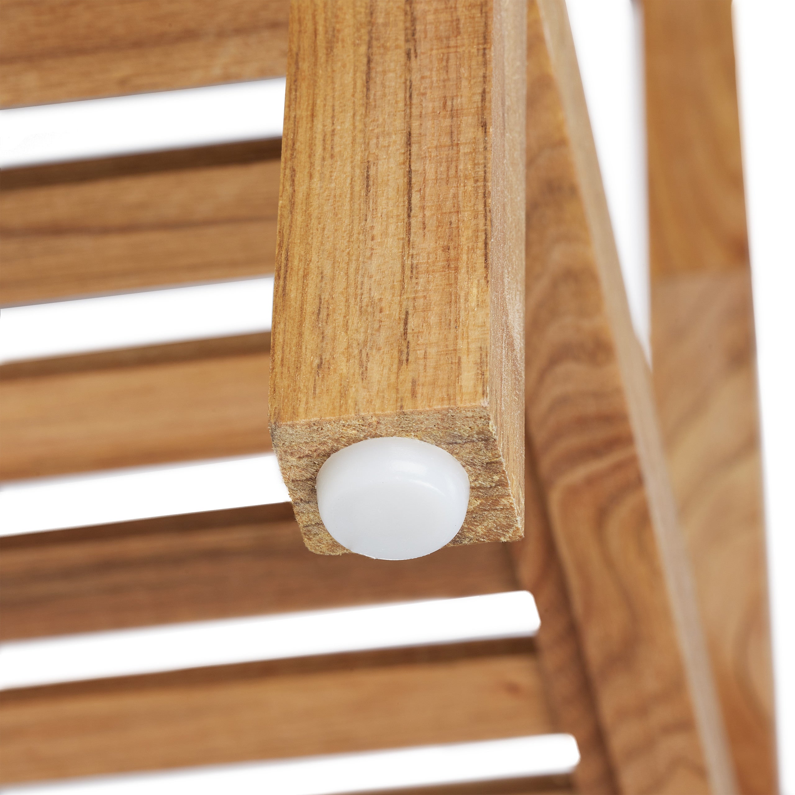 Étagère de salle de bain noyer, HLP 145x36x36 cm, 5 niveaux, carré, cuisine, colonne bois, rangement, nature, Relaxdays - 8