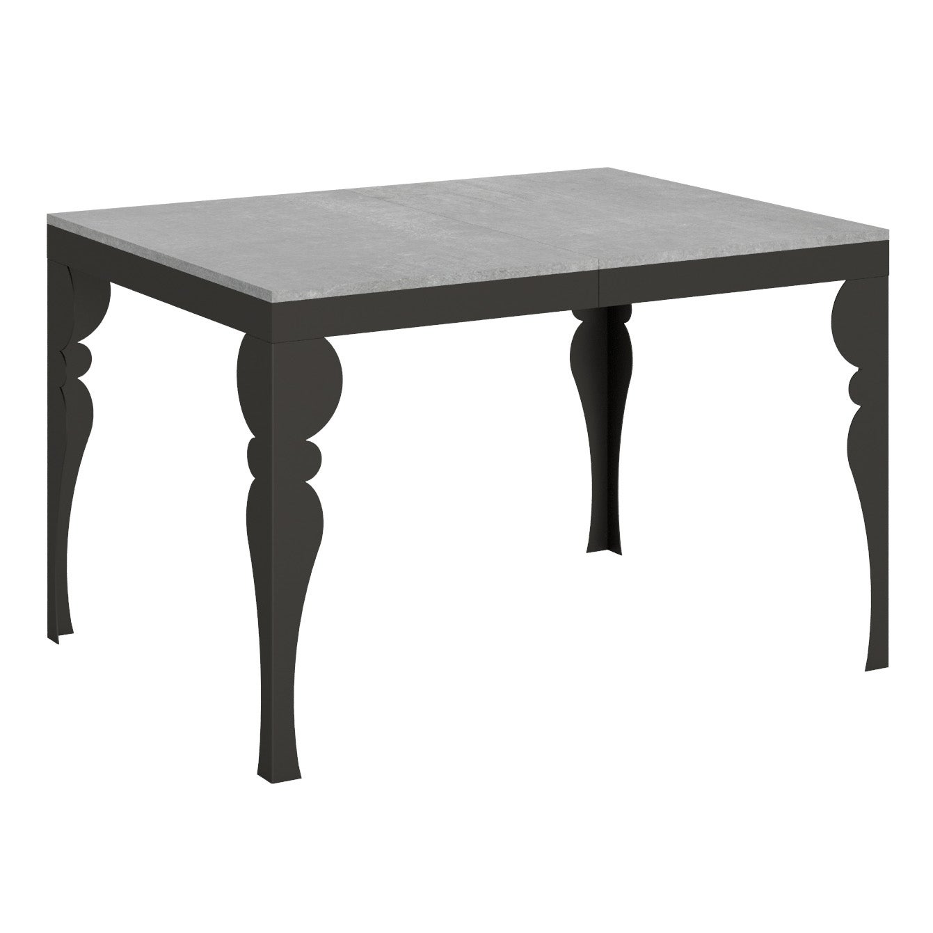 Stół rozkładany Paxon Evolution 90x120/224 cm, rama cementowa, antracyt