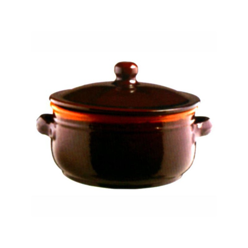 ERINGOGO Stew Pot - Pentola trasparente con coperchio e doppio manico, ideale per zuppe, stufati e tagliatelle, forno a microonde