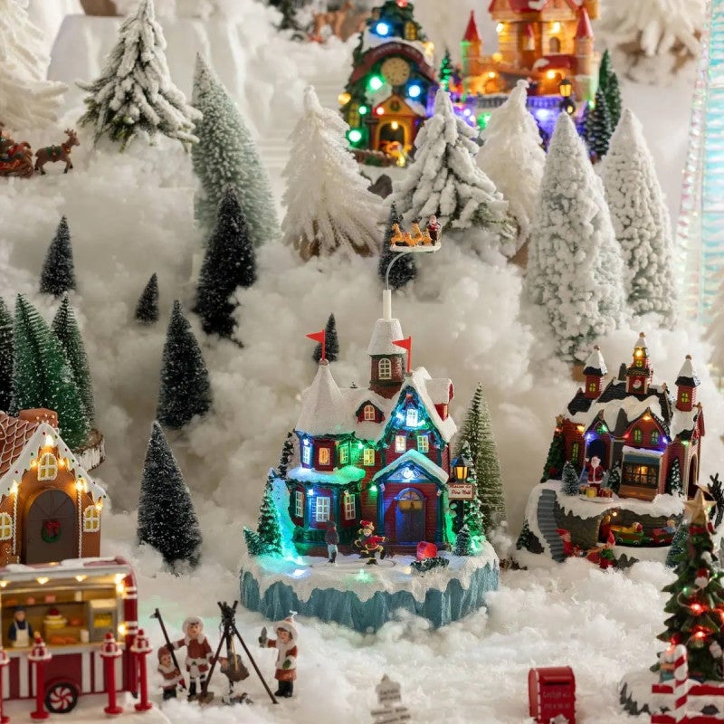 Village lumineux maison du Père Noël 22 LED H.34,5cm musical - Feeric lights & christmas - 2