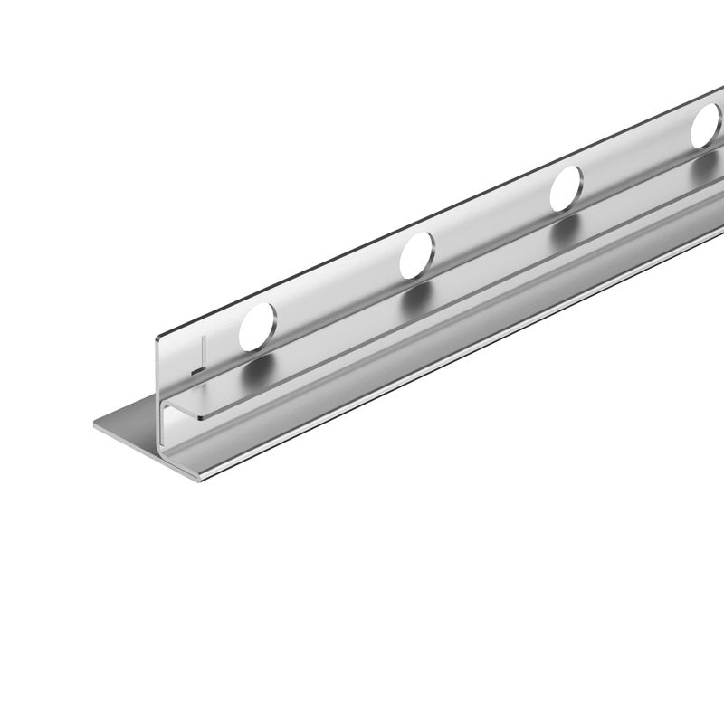 Balneo Listwa Spadkowa Podłogowa Do Szkła Lewa 170 cm INOX Srebrna Brodzikowa Listwa Ze Stali Nierdzewnej