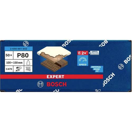 Hoja de lija EXPERT C470 de 100 x 150 mm, G 80, 50 unidades - 2