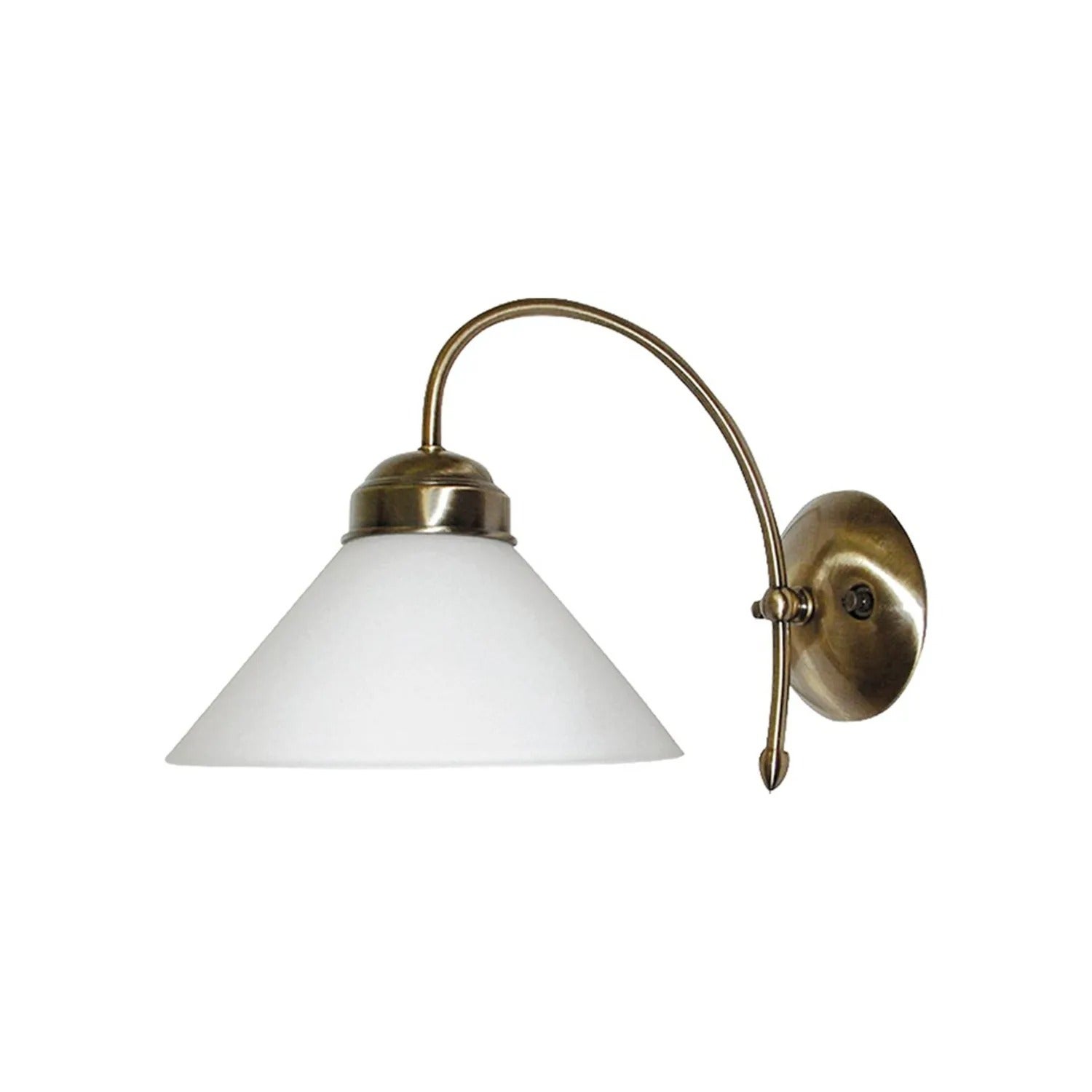 Kinkiet klasyczny Marian brązowo-biały 1xE27x60W metal wym:23,5x21,5x35cm IP20 Rabalux