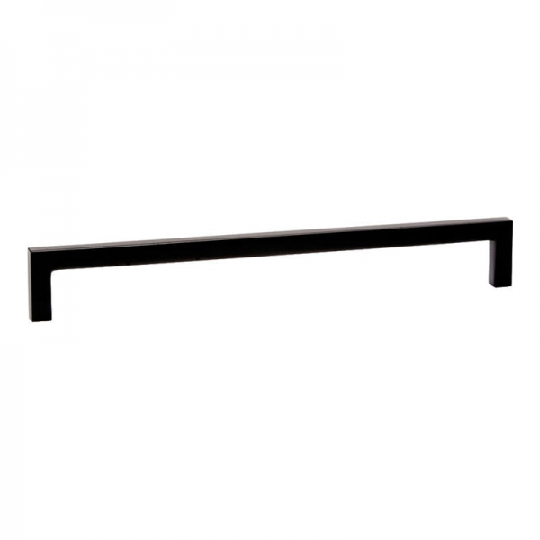 1 matowy czarny uchwyt meblowy - Rozstaw osi: 128 mm - Długość: 137 mm