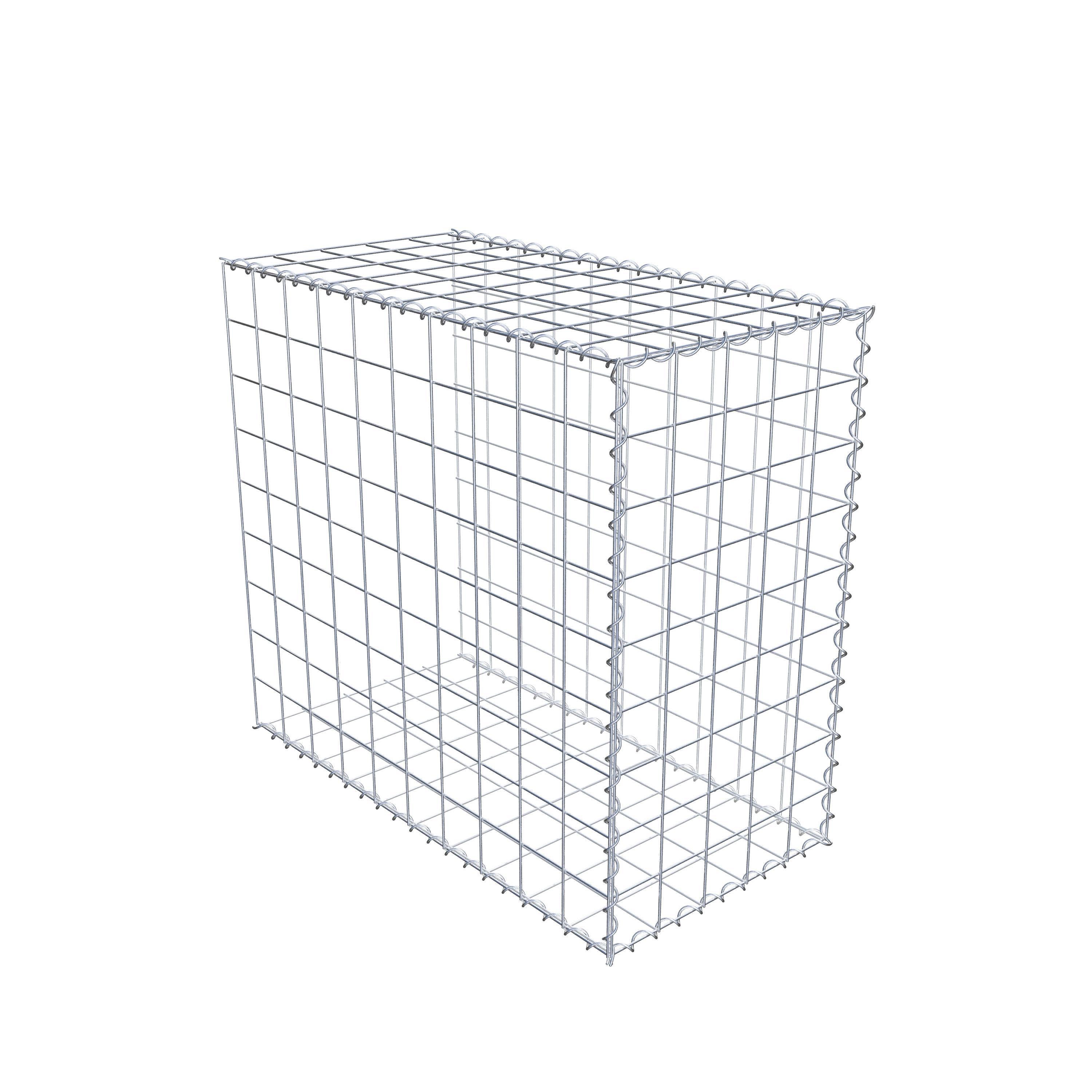 Gavión para alargar en acero galvanizado 100x90x50cm (LxAxP), malla 10 x 10cm, Espiral, sin rejilla frontal - 4