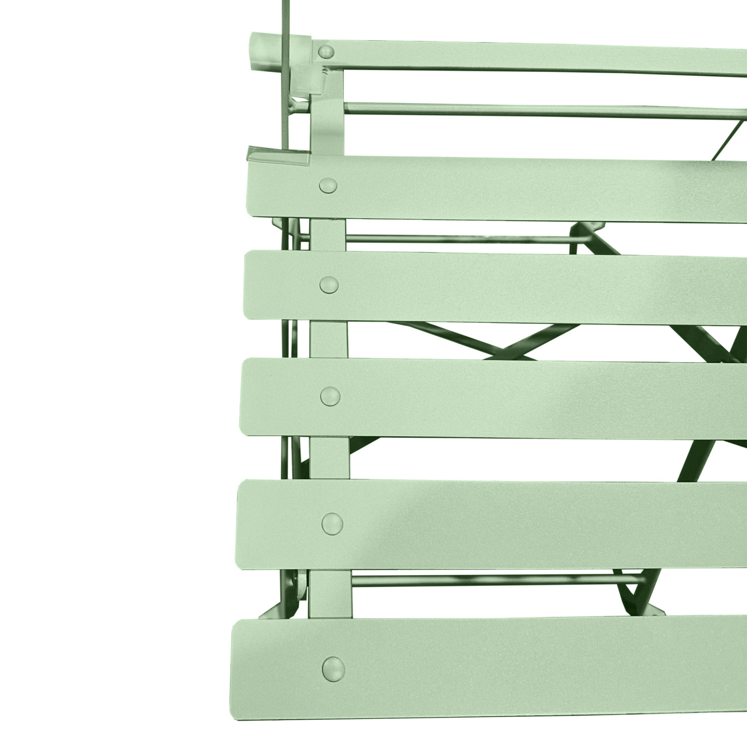 Table et chaises pliantes bistrot balcon terrasse- 2 places - Vert - FLORE - Avril Paris - 4