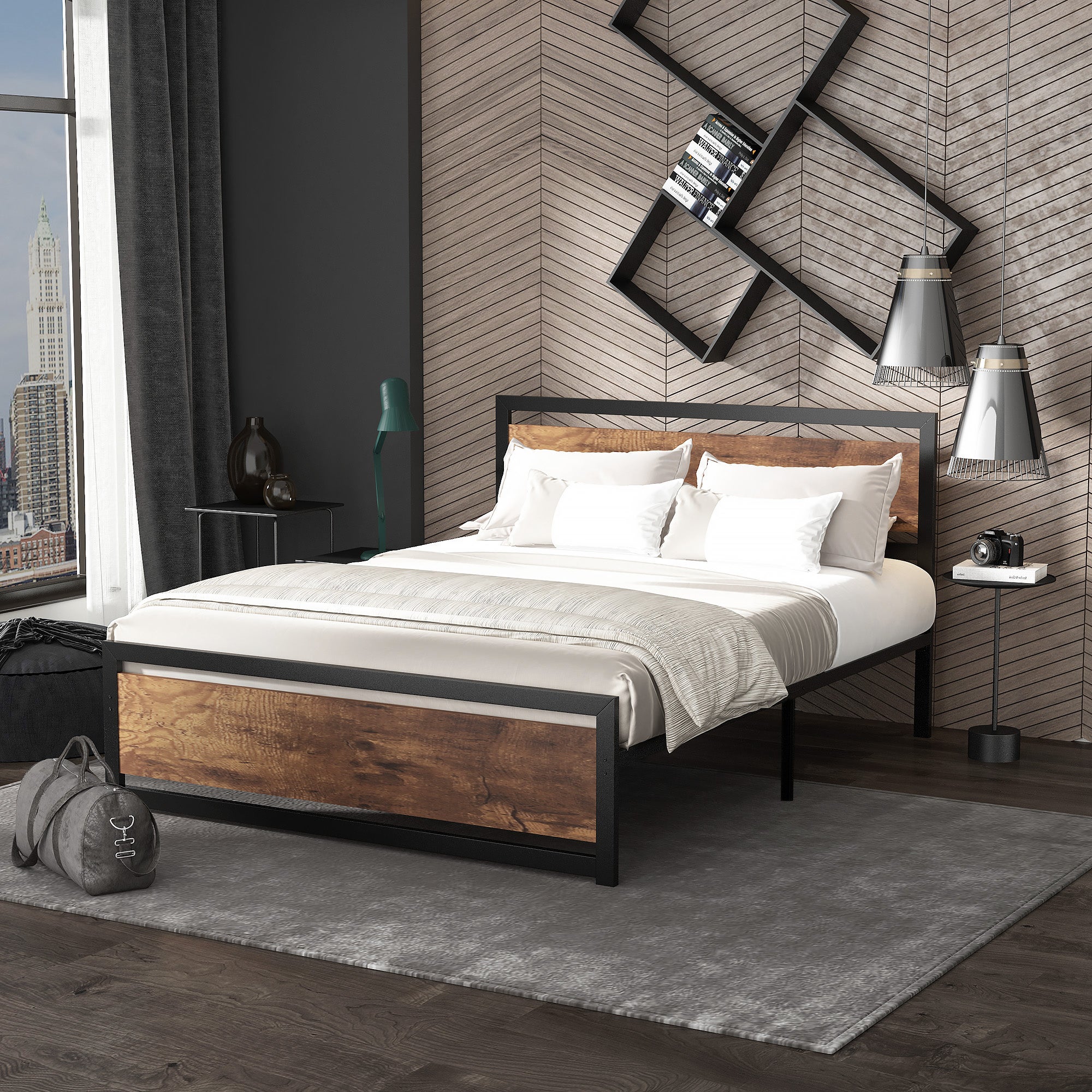 Giroletto con Testiera Struttura Letto con Testiera Letto singolo con