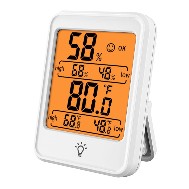 Lot 6x Thermomètre Hygromètre Intérieur Numérique Mini LCD - Température Humidité Portable