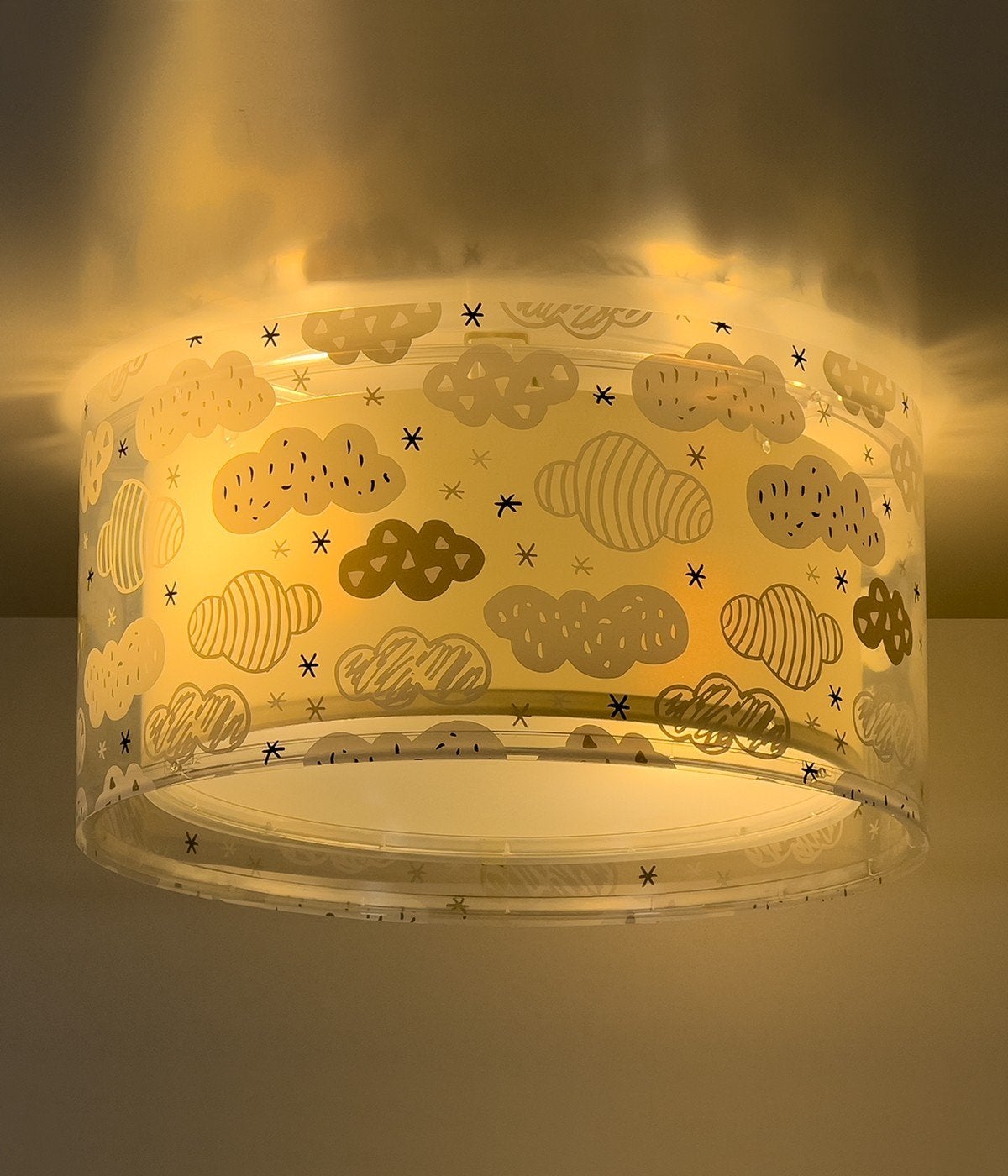 Plafon sufitowy Clouds - Chmura dla dzieci szara - 5