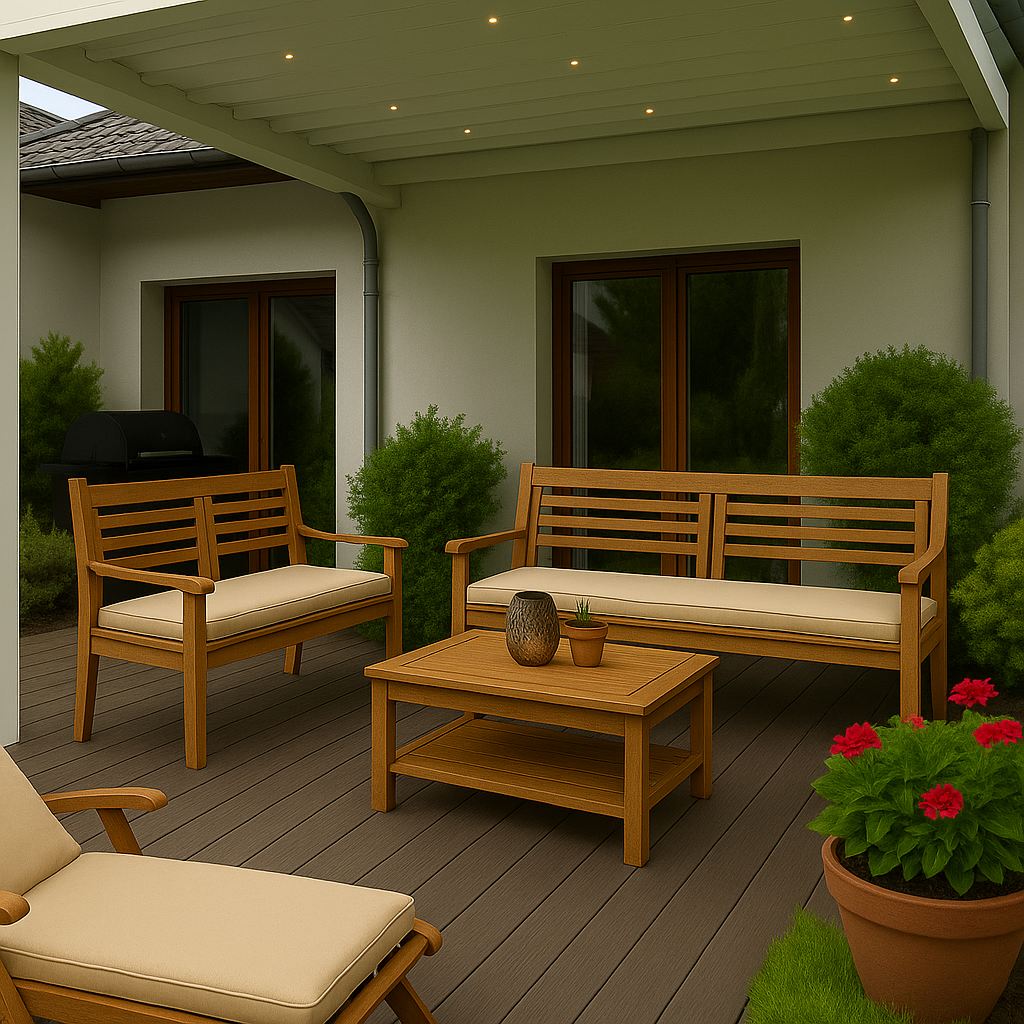 Cojín para banco de jardín 120x50x7cm asiento, cojín para banco de jardín Beige, cojín de asiento plano, cojín para columpio de jardín - 4