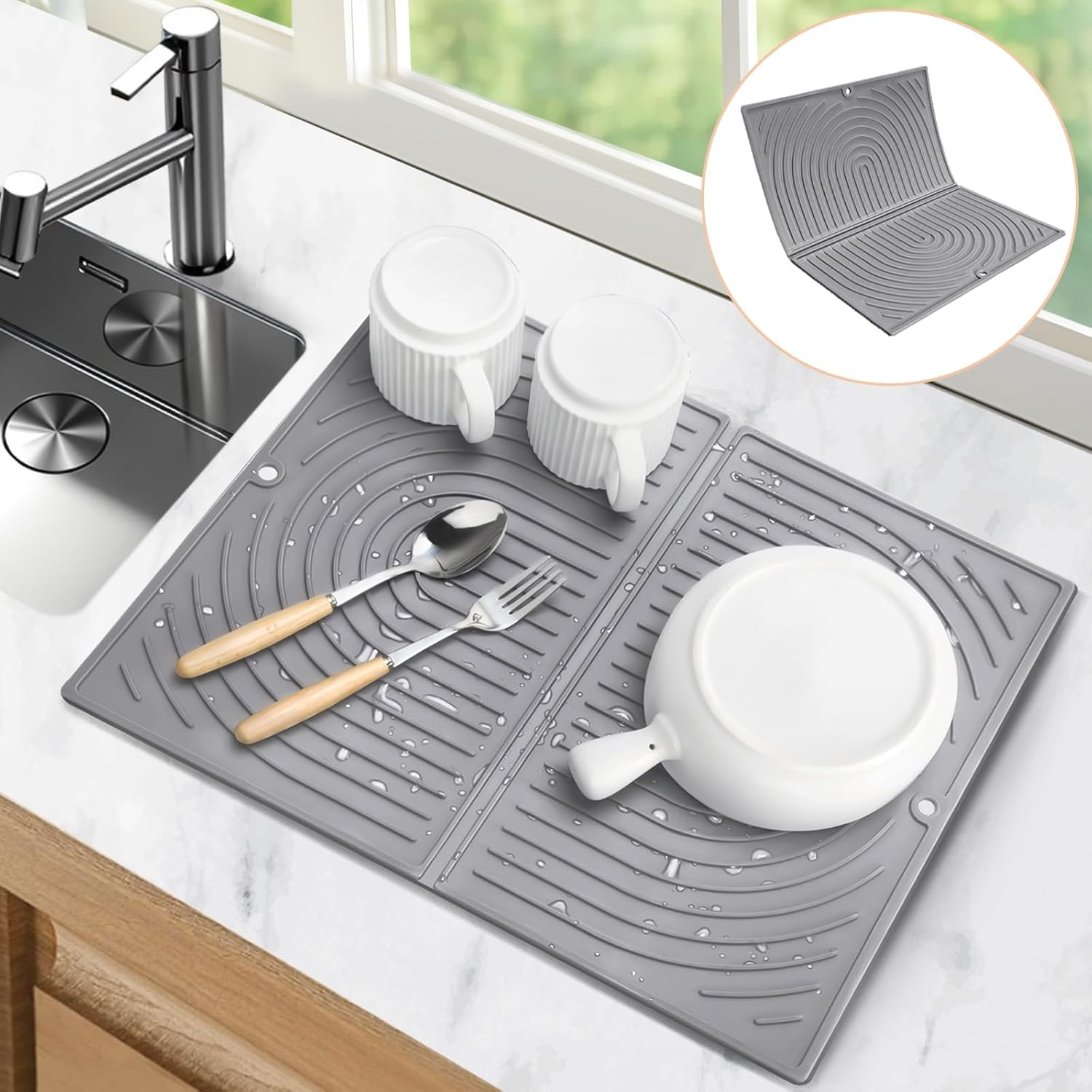Stampo Cottura Riutilizzabile Set 2 Stampo Muffin In Silicone Per Friggitrice Ad Aria E Forno - 7 Fori, Antiaderente, Senza BPA, Riutilizzabile Pirottini Per Muffin Carta