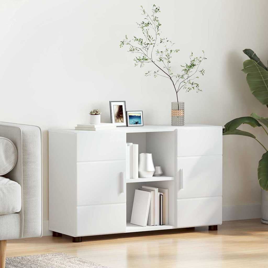 Buffet FLORIN Blanc 88,5 x 30,5 x 55,5 cm Bois d'ingénierie | Leroy Merlin
