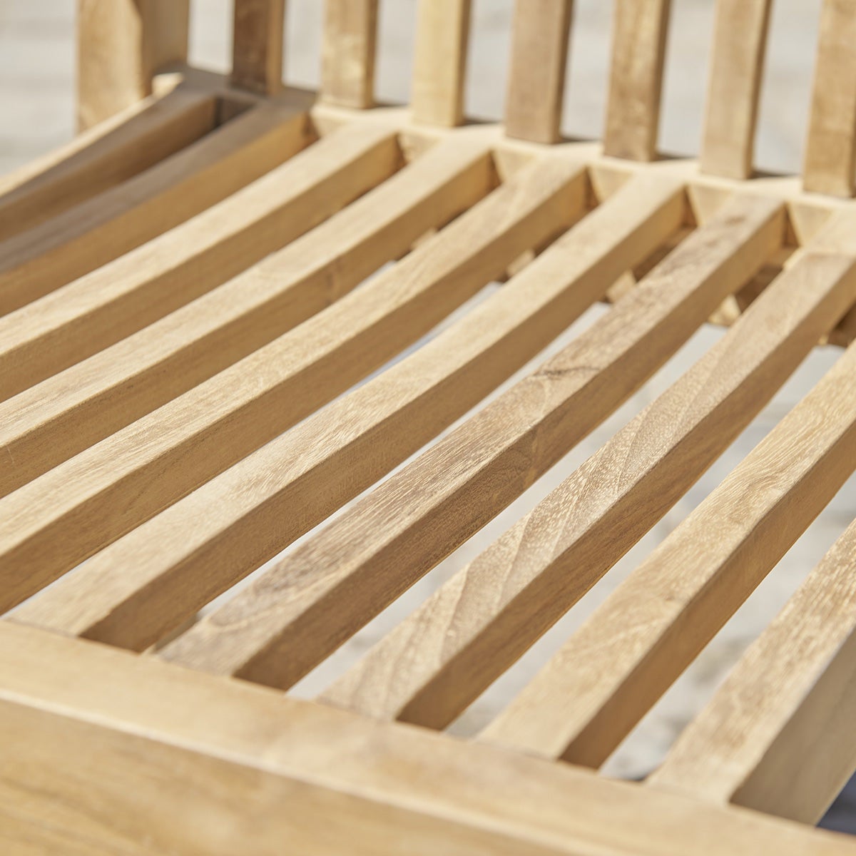 Fauteuil de jardin en teck massif - 4