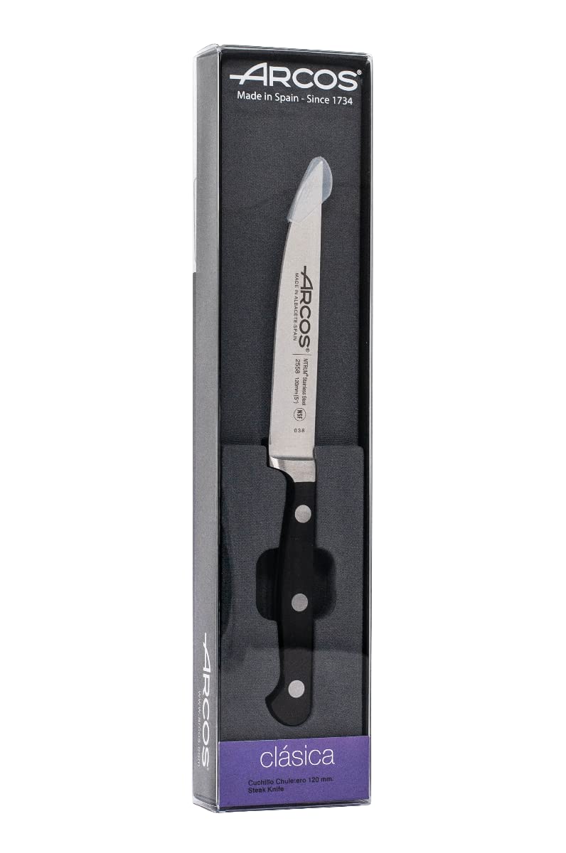 Coltello Da Bistecca Arcos - Lama In Acciaio NITRUM 115mm Per Tagli Perfetti