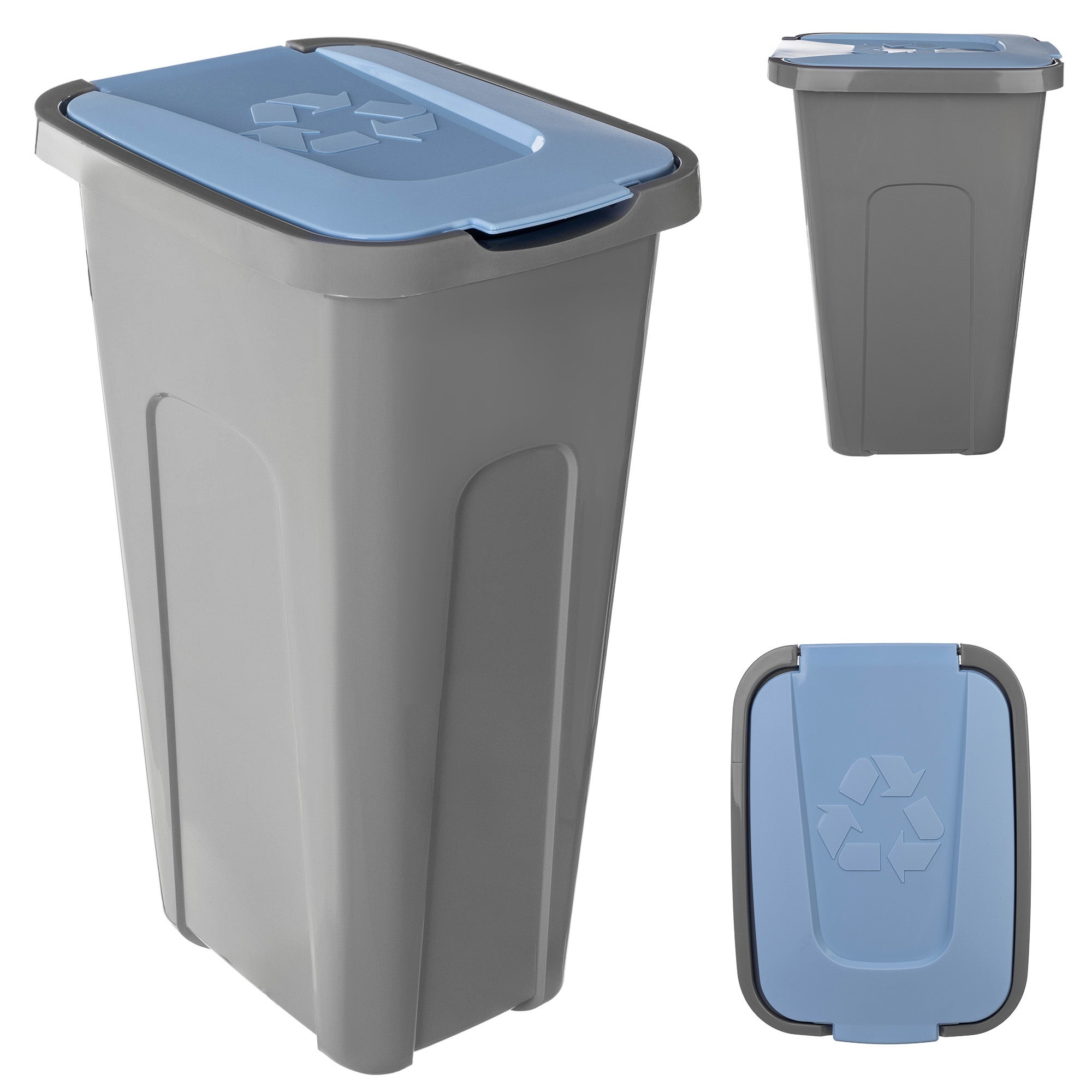 KOSZ NA ŚMIECI POJEMNIK ODPADY DO SEGREGACJI 30L KUBEŁ ŚMIETNIK Z POKRYWĄ