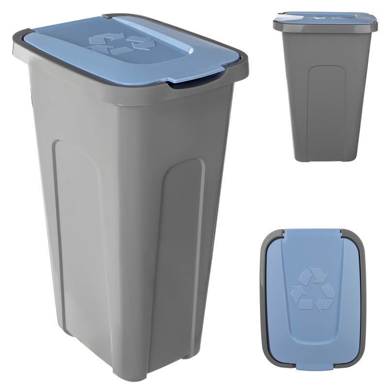 KOSZ NA ŚMIECI POJEMNIK ODPADY DO SEGREGACJI 30L KUBEŁ ŚMIETNIK Z POKRYWĄ