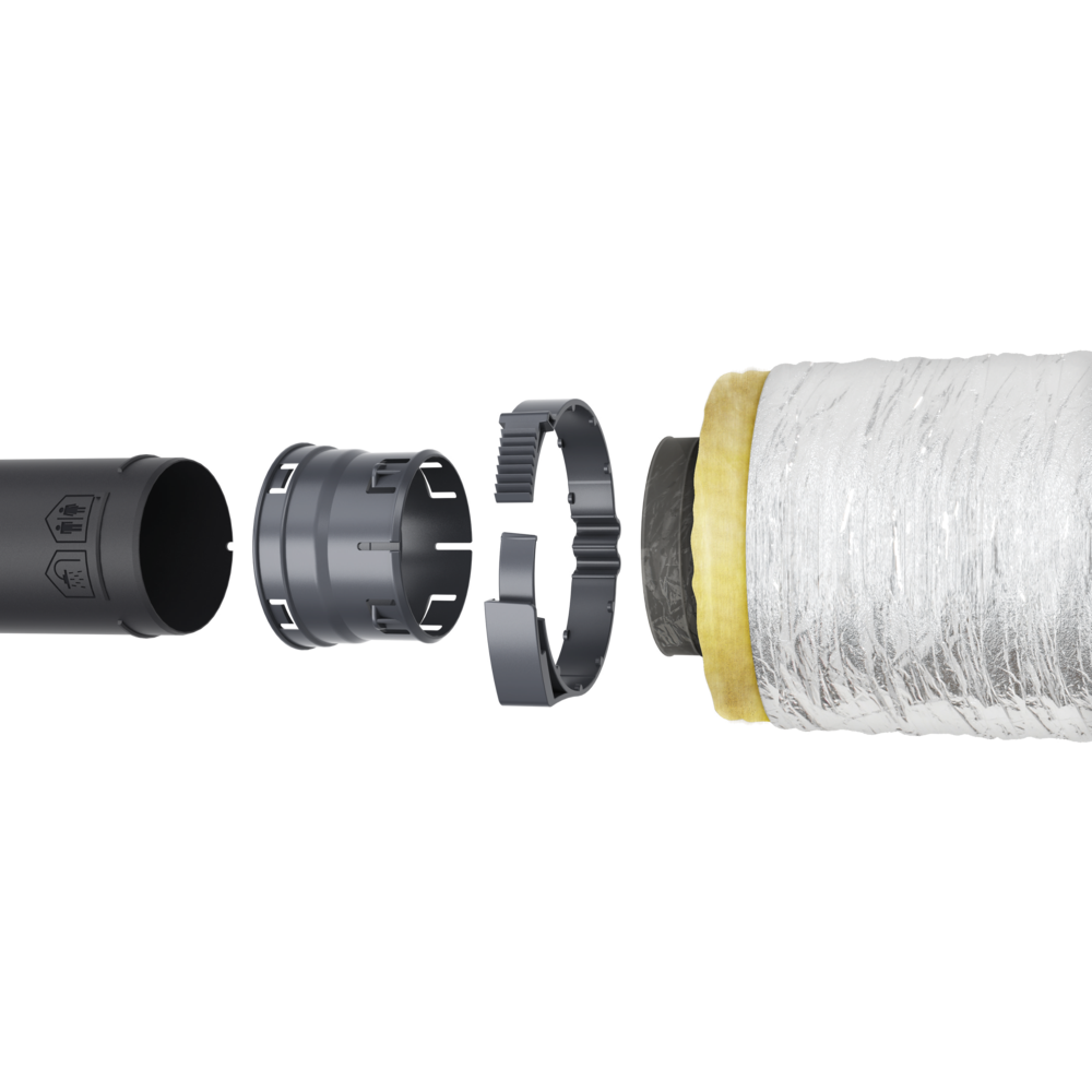 Kit VMC simple flux hygroréglable - EasyHOME Hygro Compact Premium HP+ - 11033026 ALDES - 11033026 - 5