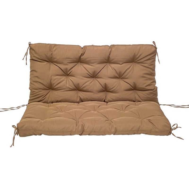 Cuscino Panca Giardino Cuscino Per Dondolo Da Giardino 180x60 Cm - Impermeabile Con 2 Cuscinetti Grigio Set Cuscini Panchina 180cm
