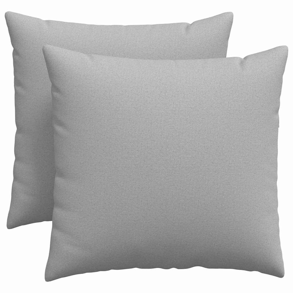 Coussins de canapé 2 pcs Gris nuage 50 x 50 cm tissu vidaXL - 2