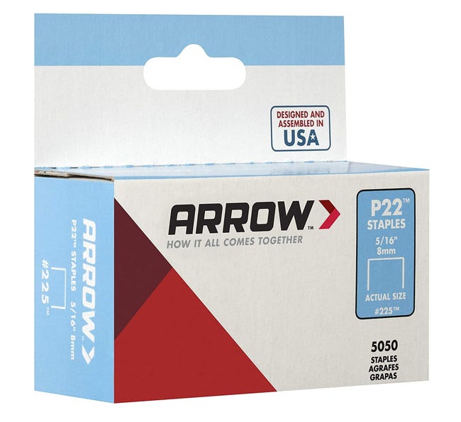 Arrow Lot De 1000 Agrafes 8 Mm 215 JT21 - Agrafes Légères Pour Agrafeuse