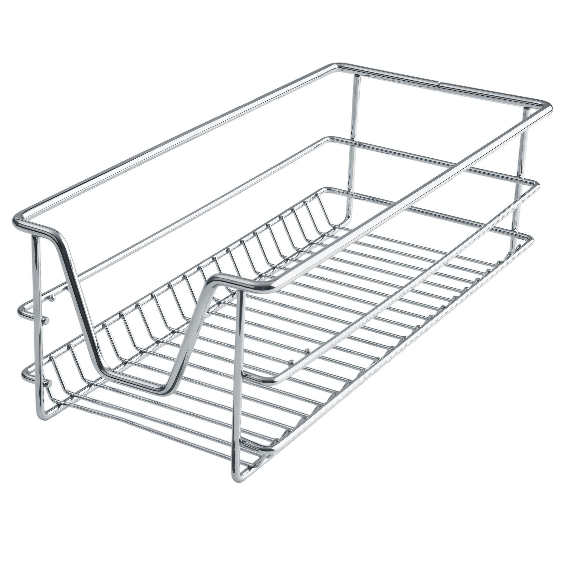 Tiroir de rangement télescopique en acier chromé 30cm TECTAKE - 3