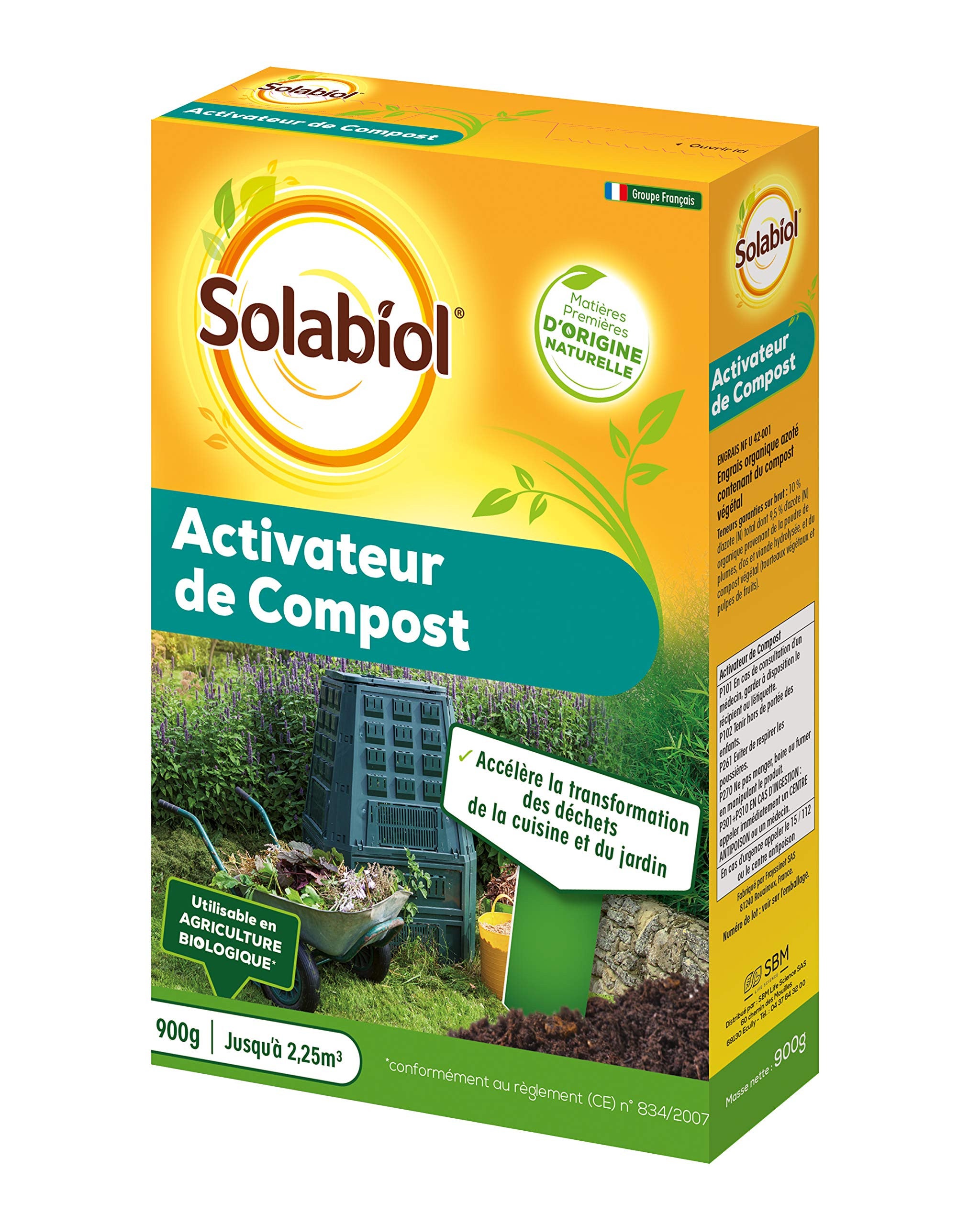 Activador de Compost Natural Solabiol - 900 g - Listo para Usar - 3