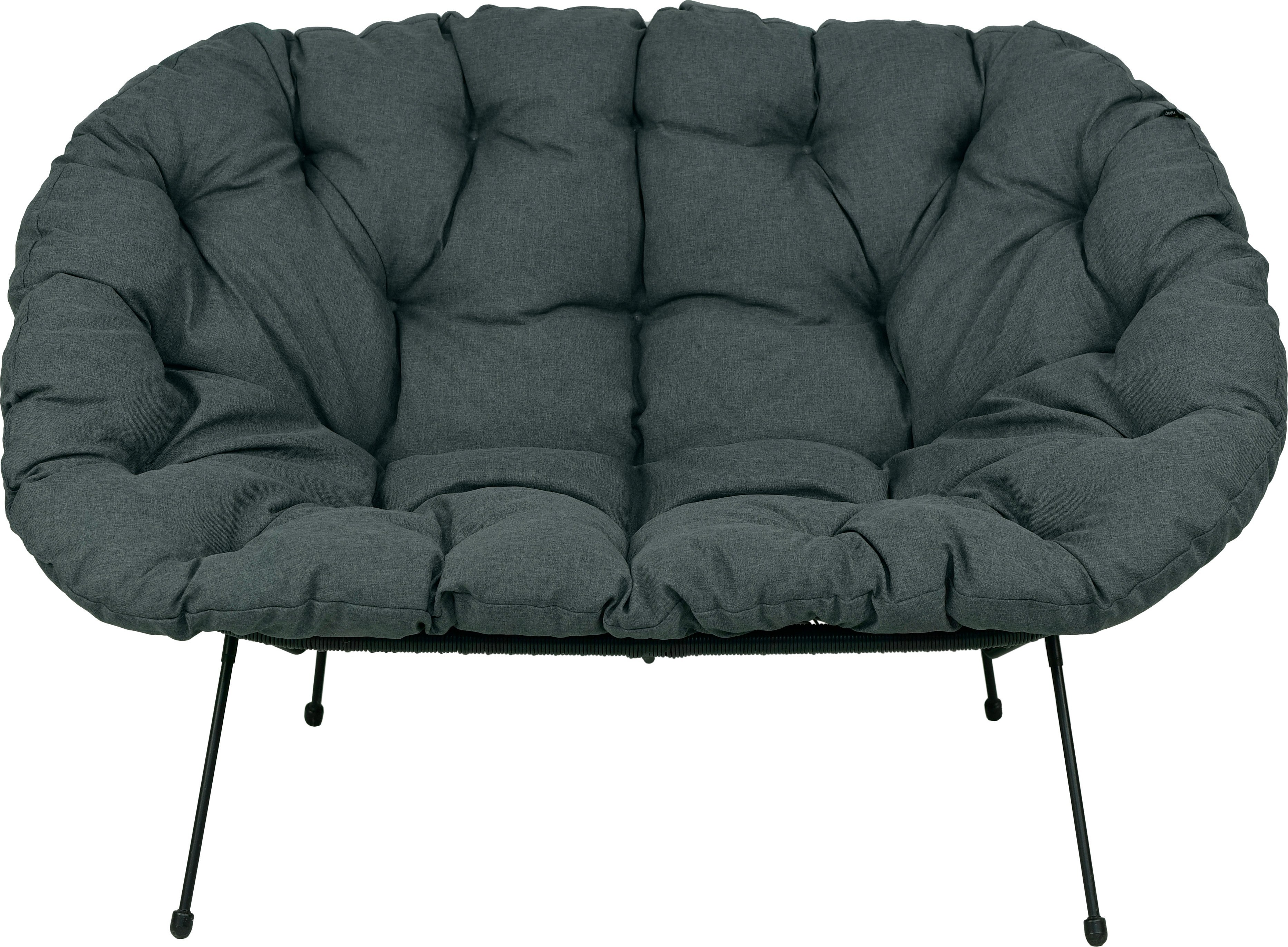 Poduszka na sofę żyłkową AMPO ciemny szary melanż 1 szt.