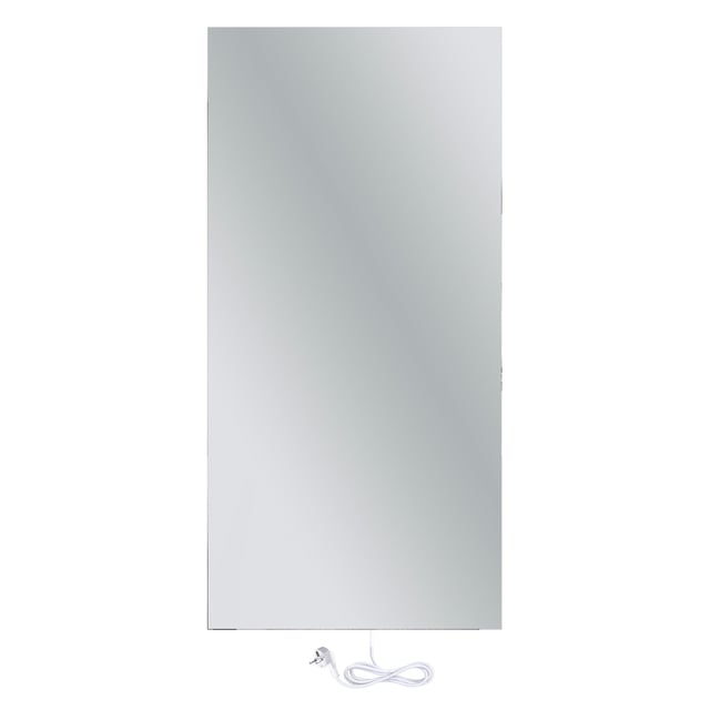 WarmlyYours, pannello radiante elettrico con finitura a specchio, potenza 800 watt, 60 cm x 120 cm, montaggio a parete, radiatore termico a infrarossi