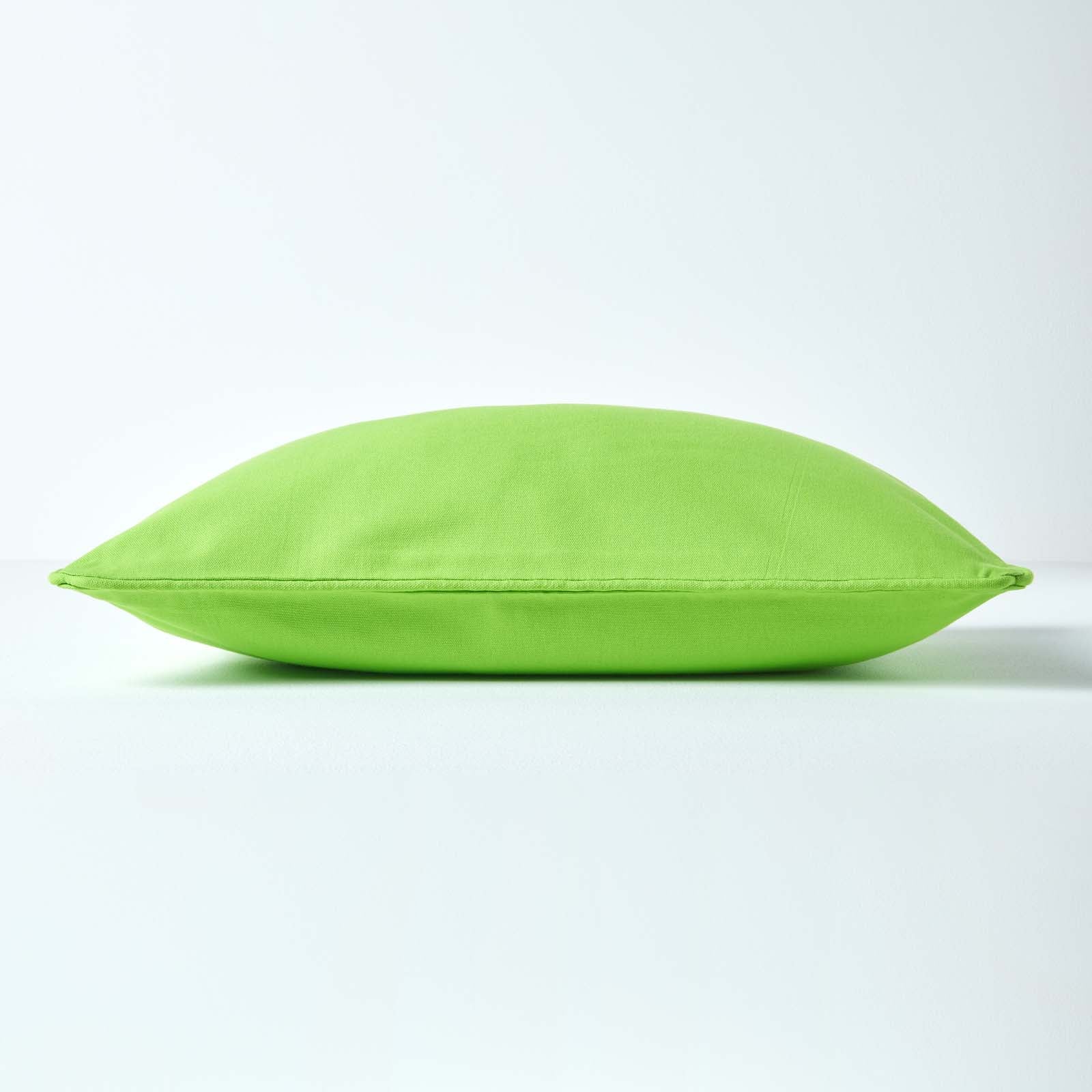 Homescapes Cuscino da terra verde con grande motivo a quadri, 50 x 50 cm | Leroy Merlin