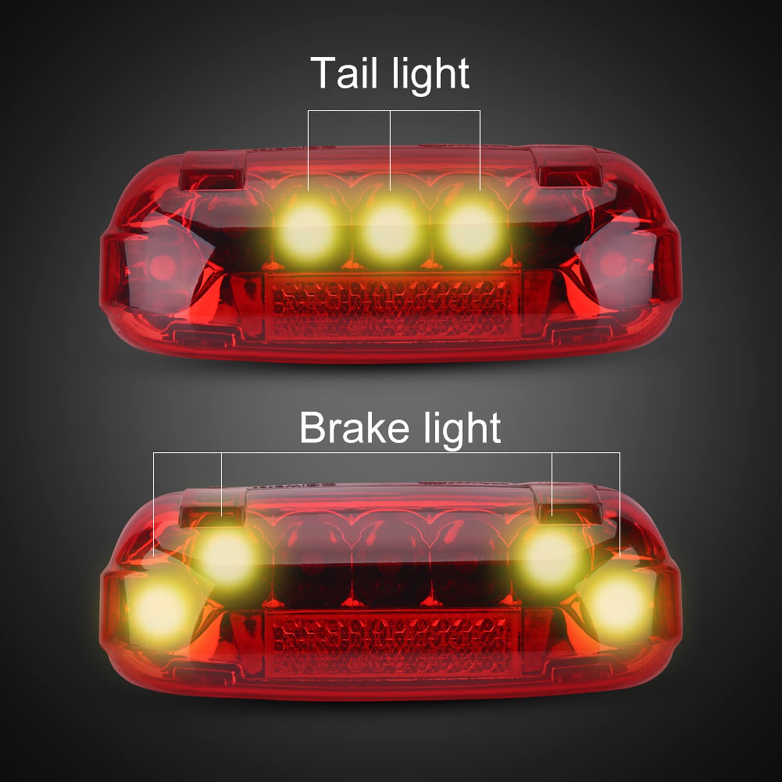 Feu Stop Électrique Vélo Électrique 24V 36V 48V LED - Signal Stop Rouge Puissant Et Fiable