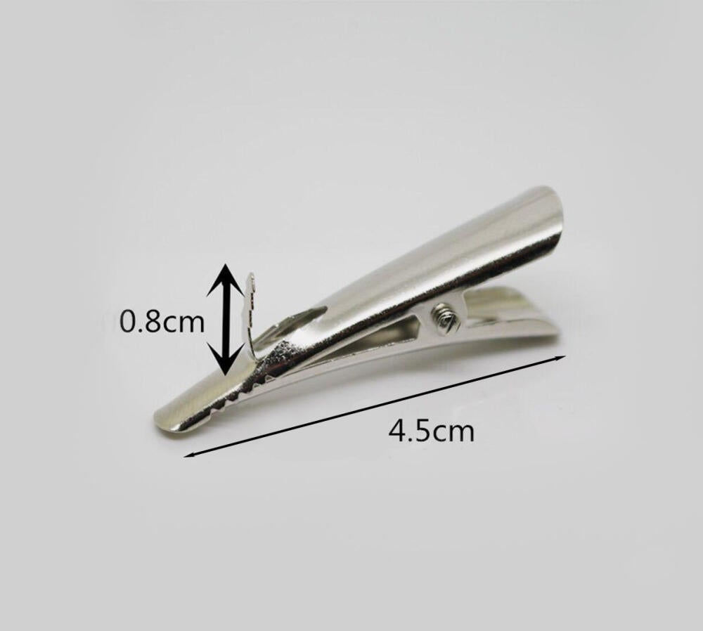 100 sztuk spinek do kwiatów świątecznych, ozdoby świąteczne, spinki sprężynowe, małe spinki do choinki z żelaza, 4,5 cm - 2