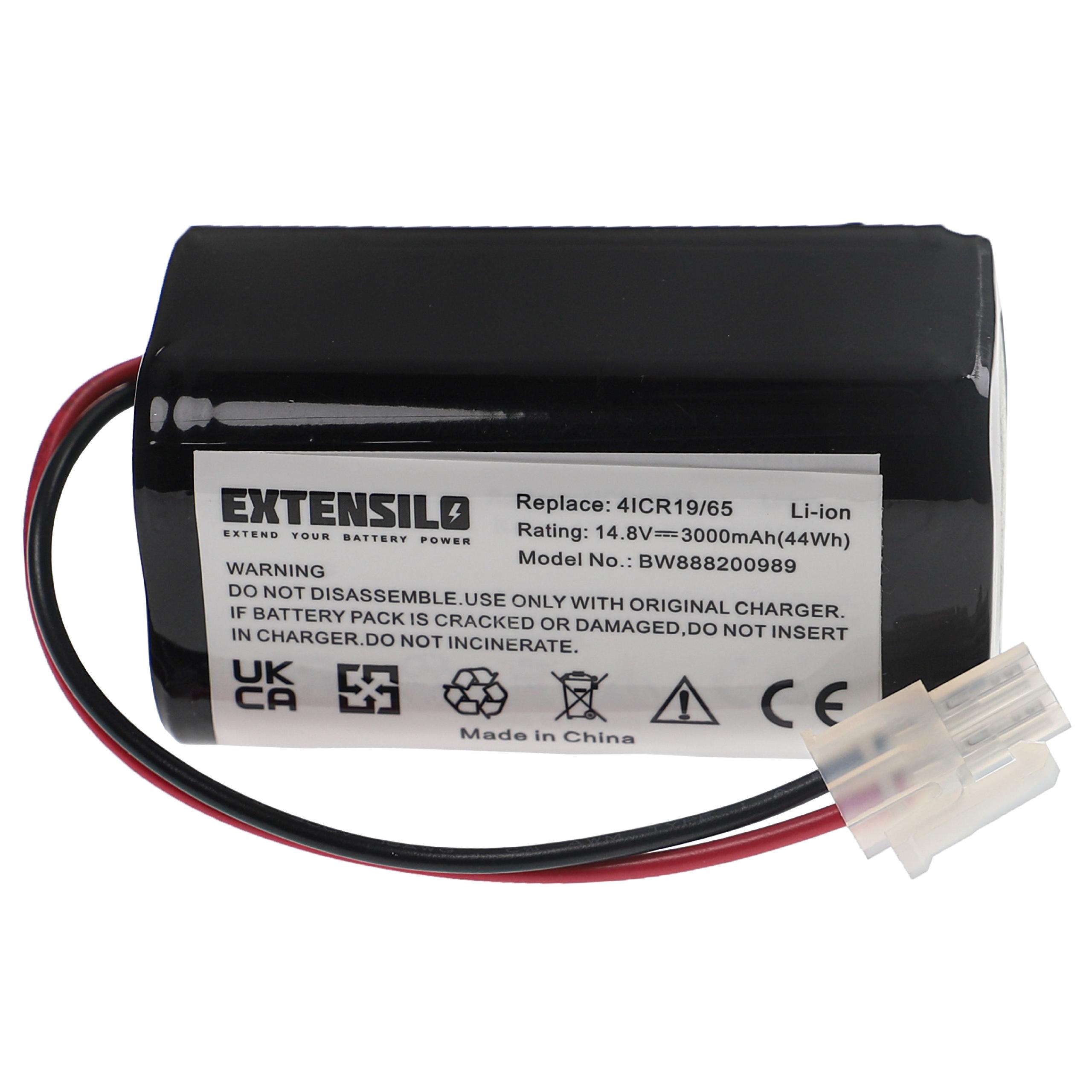 Battery replaces Cecotec CONG1002 for Eufy etc. 3400mAh, 14.4V, Li-Ion 888200479