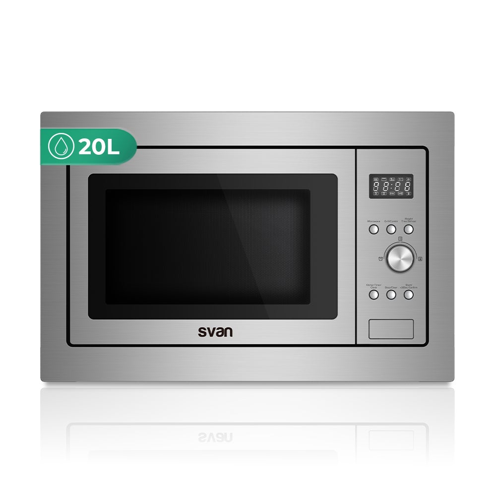 Microondas Svan SMWI2701DGX 20L 700W con Grill 8 Programas Integrable - Imagen 2
