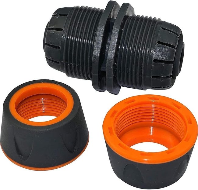 Aerzetix - Set Di 10 Raccordi Per Riparazione Scanalato 1/2'' X 1/2'' - Giunto Per Riparazione Manicotti Per Tubi Da Giardino - In Plastica - C48682 - Foto 8
