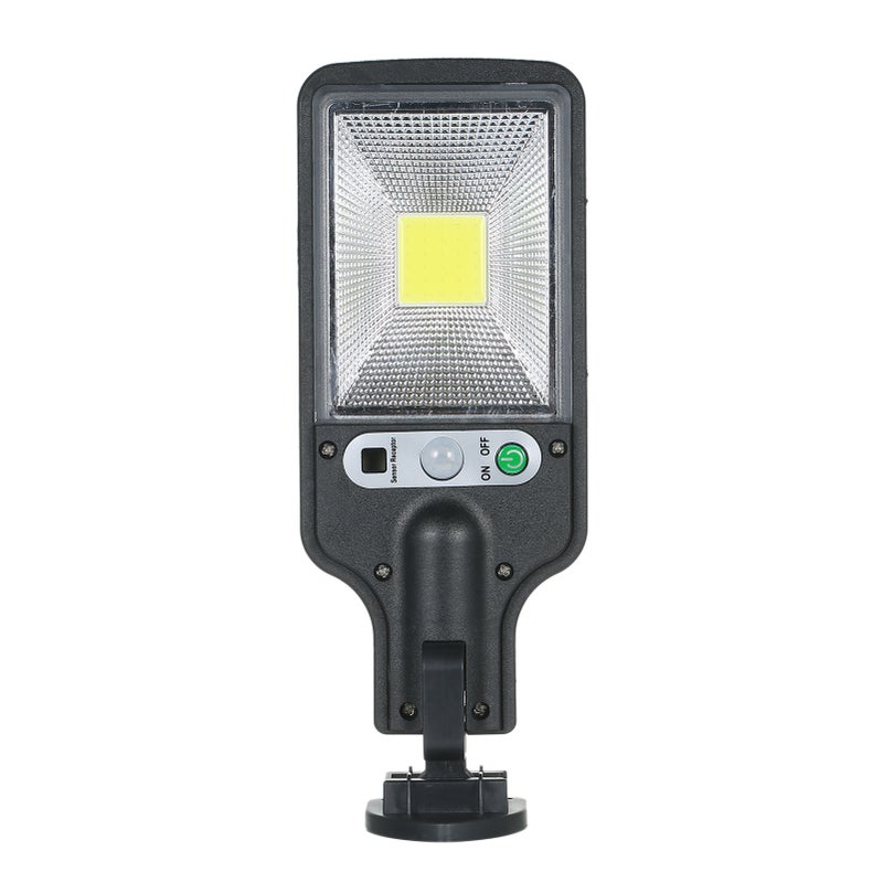 Solarna Lampa Uliczna COB, Czujnik Światła/PIR, 3 Tryby, IP44, Akumulator 1200mAh Ładowalny